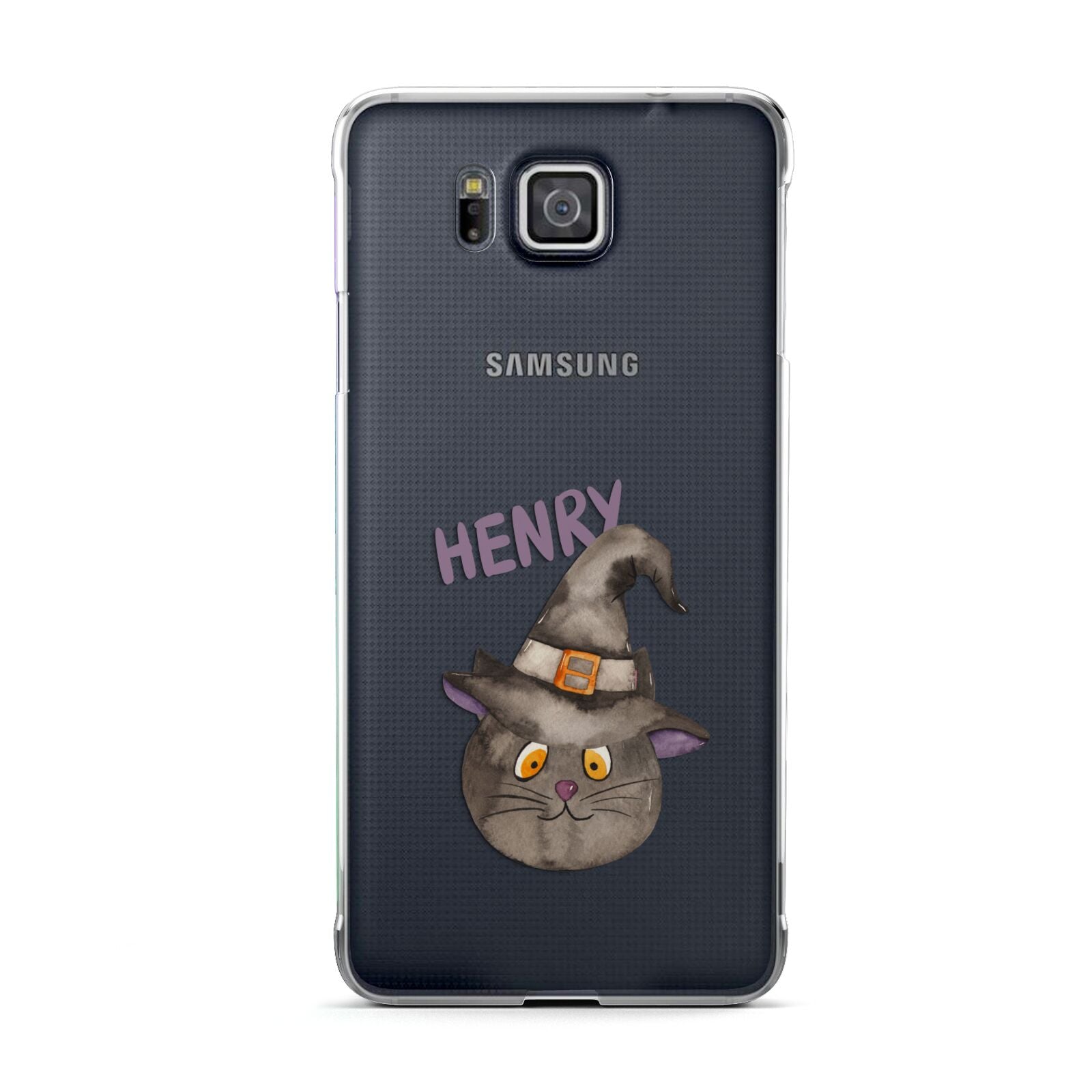 Cat in Witches Hat Custom Samsung Galaxy Alpha Case