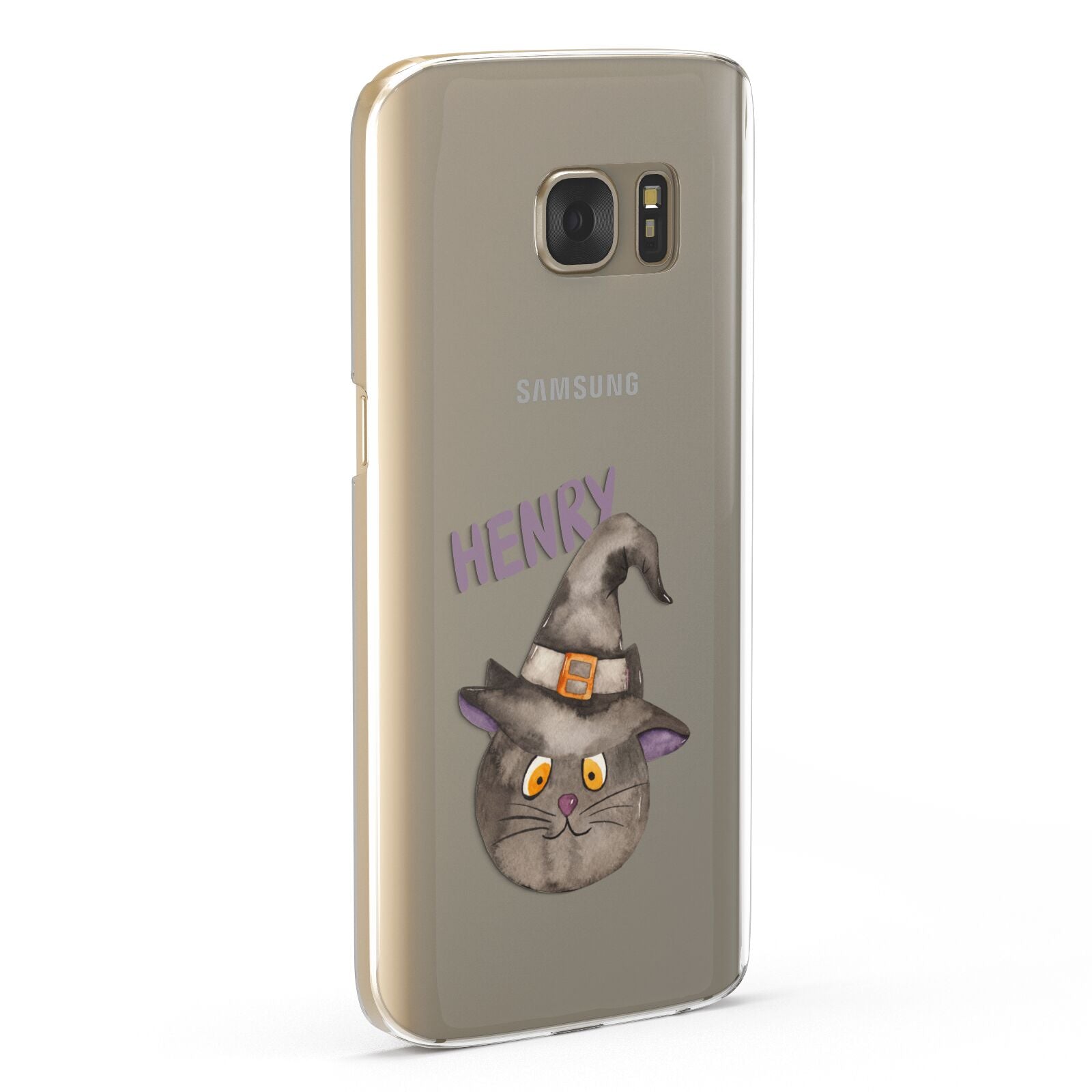 Cat in Witches Hat Custom Samsung Galaxy Case Fourty Five Degrees