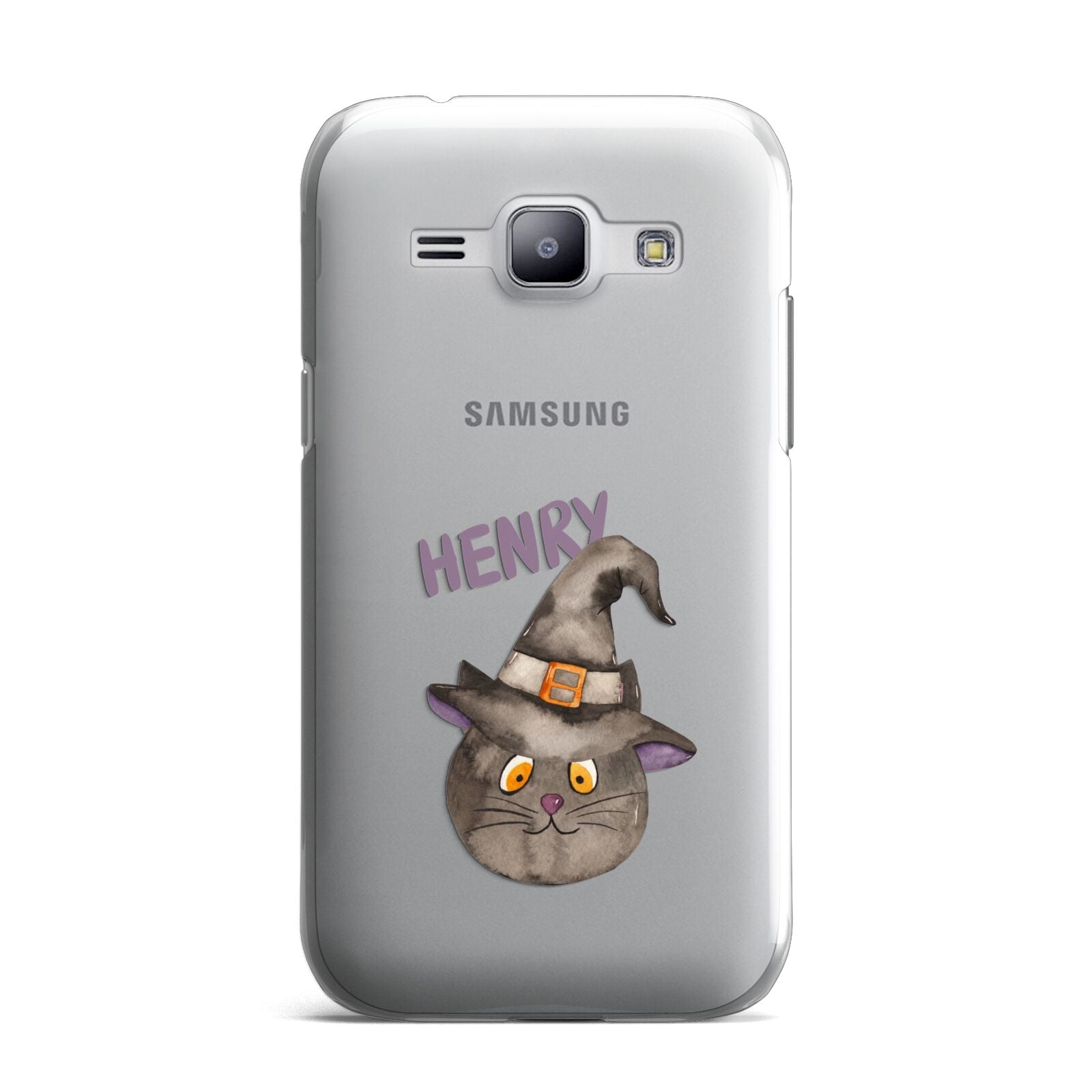 Cat in Witches Hat Custom Samsung Galaxy J1 2015 Case