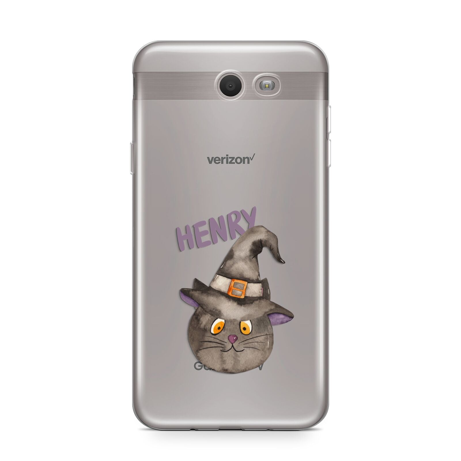 Cat in Witches Hat Custom Samsung Galaxy J7 2017 Case