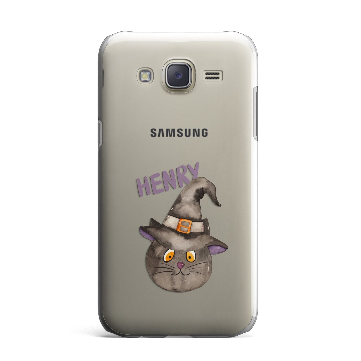 Cat in Witches Hat Custom Samsung Galaxy J7 Case