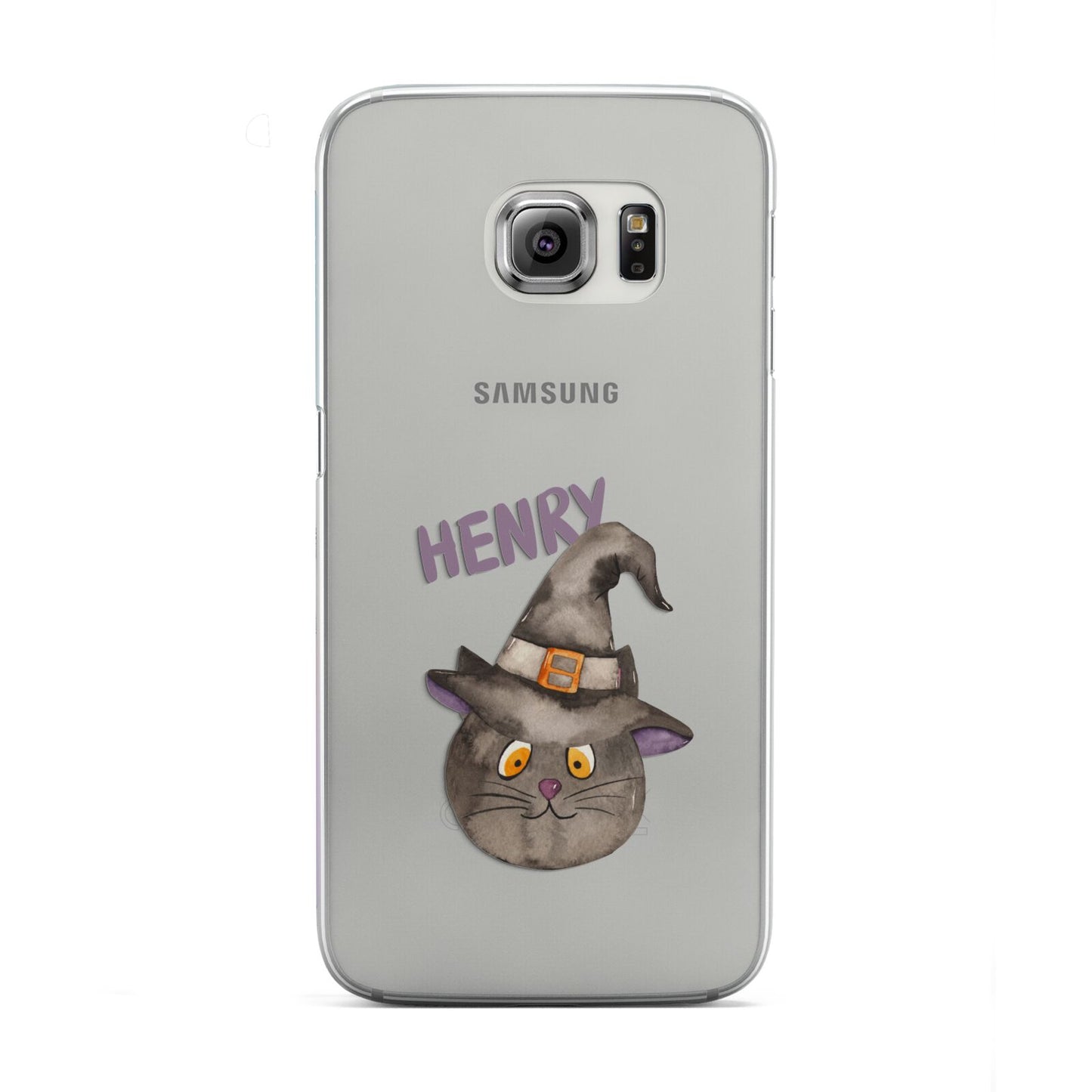 Cat in Witches Hat Custom Samsung Galaxy S6 Edge Case