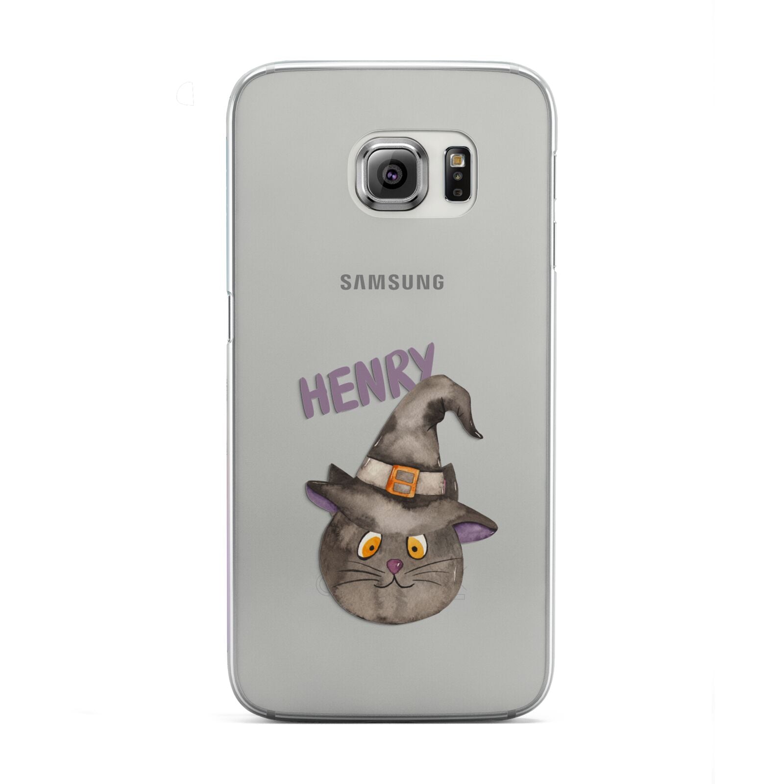 Cat in Witches Hat Custom Samsung Galaxy S6 Edge Case