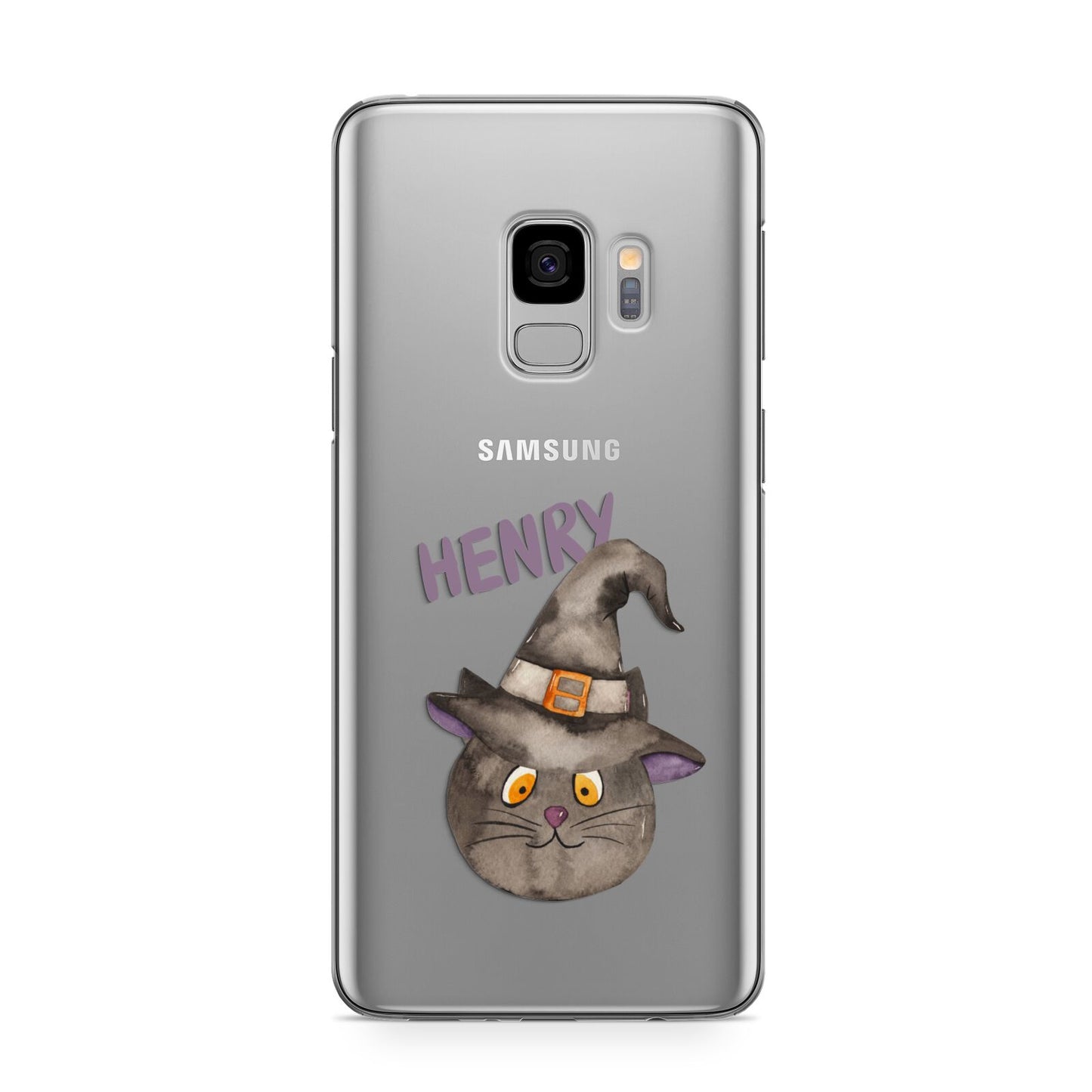 Cat in Witches Hat Custom Samsung Galaxy S9 Case