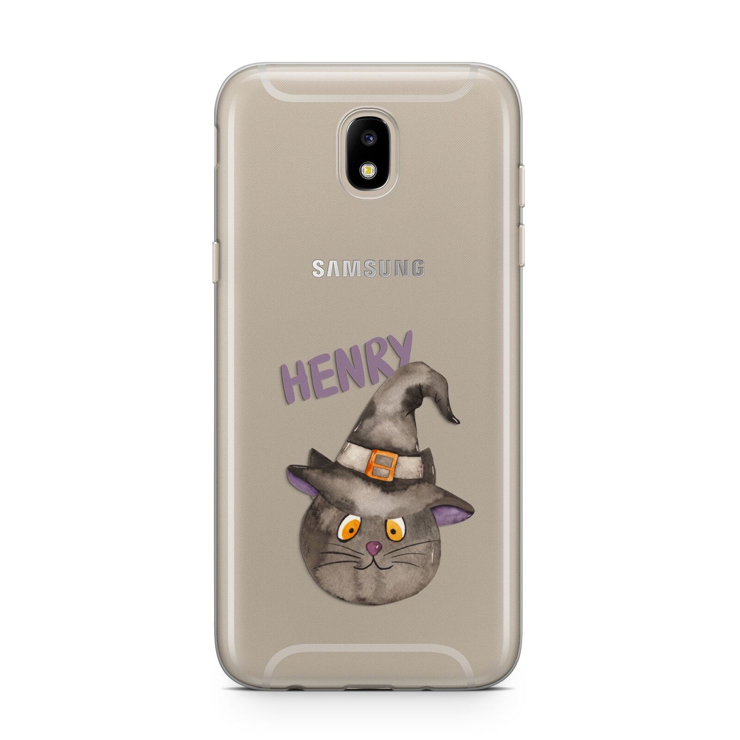 Cat in Witches Hat Custom Samsung J5 2017 Case