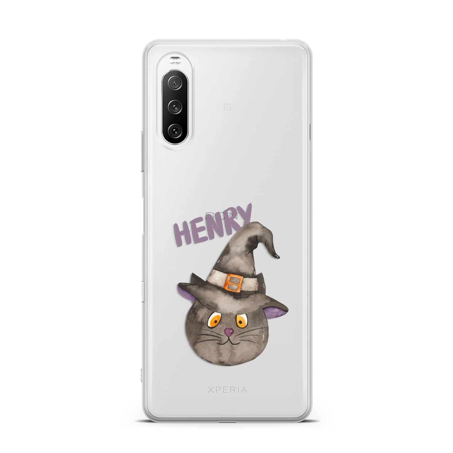 Cat in Witches Hat Custom Sony Xperia 10 III Case