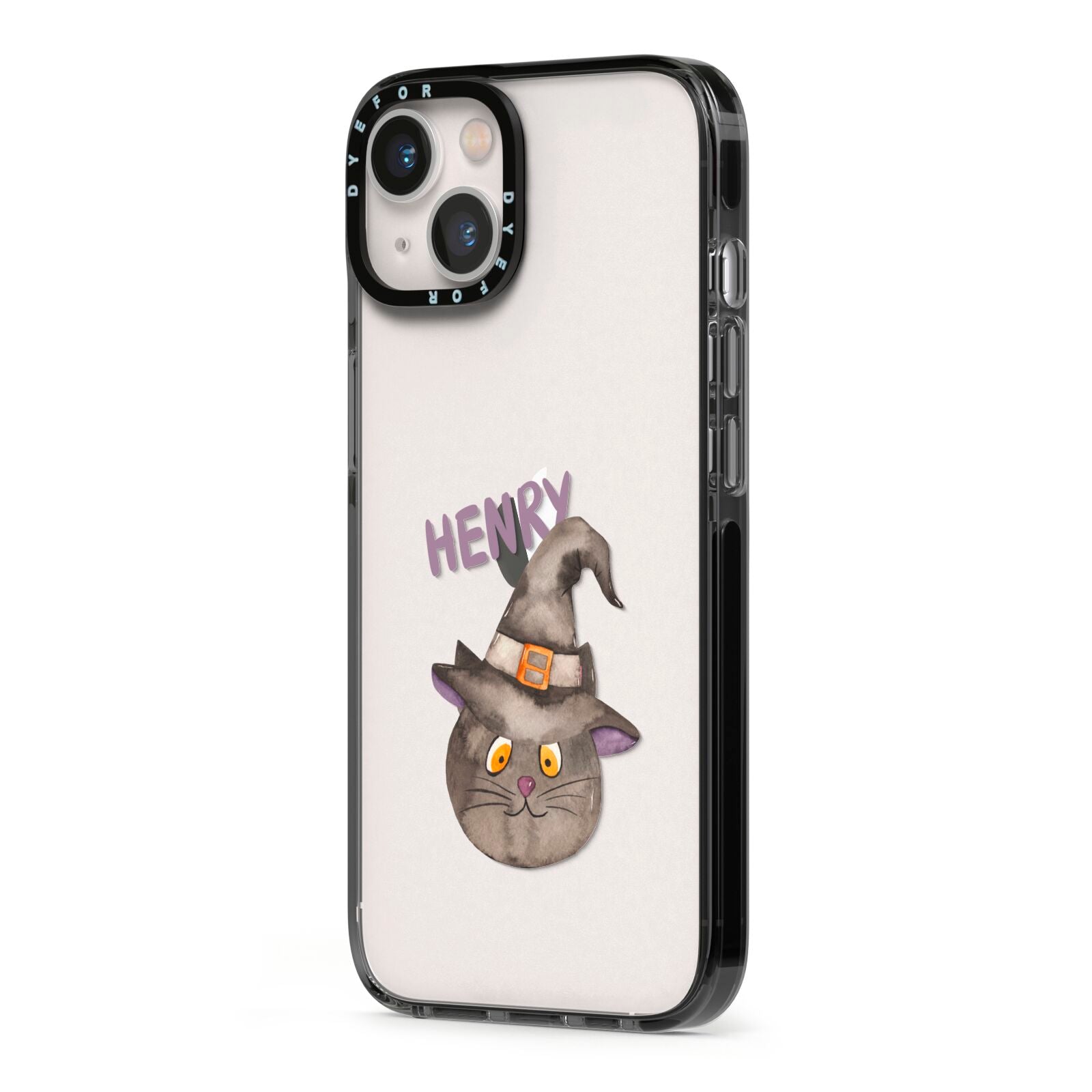 Cat in Witches Hat Custom iPhone Case Dyefor