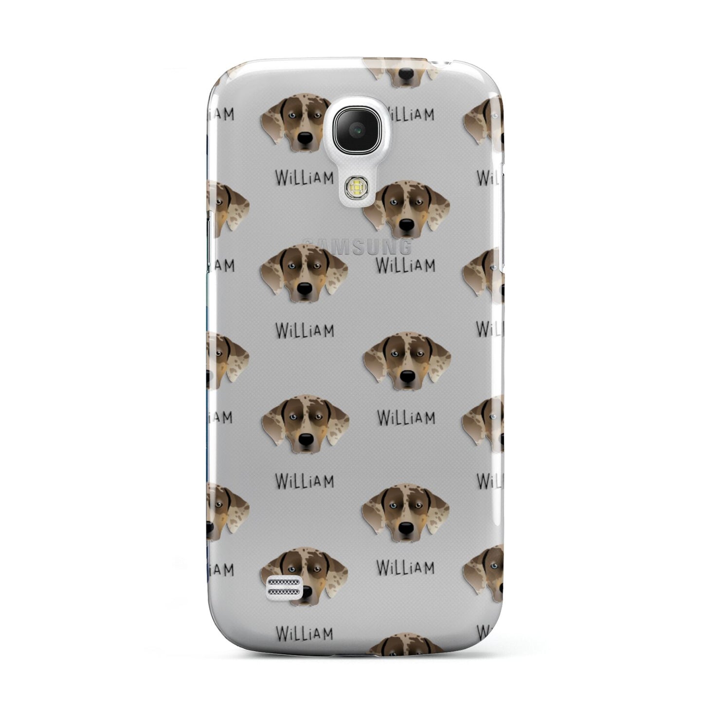 Catahoula Leopard Dog Icon with Name Samsung Galaxy S4 Mini Case