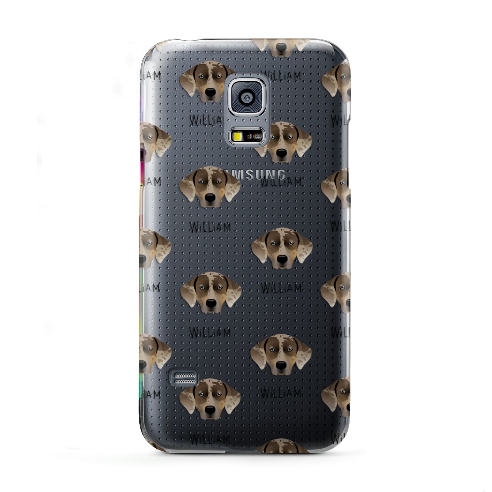 Catahoula Leopard Dog Icon with Name Samsung Galaxy S5 Mini Case