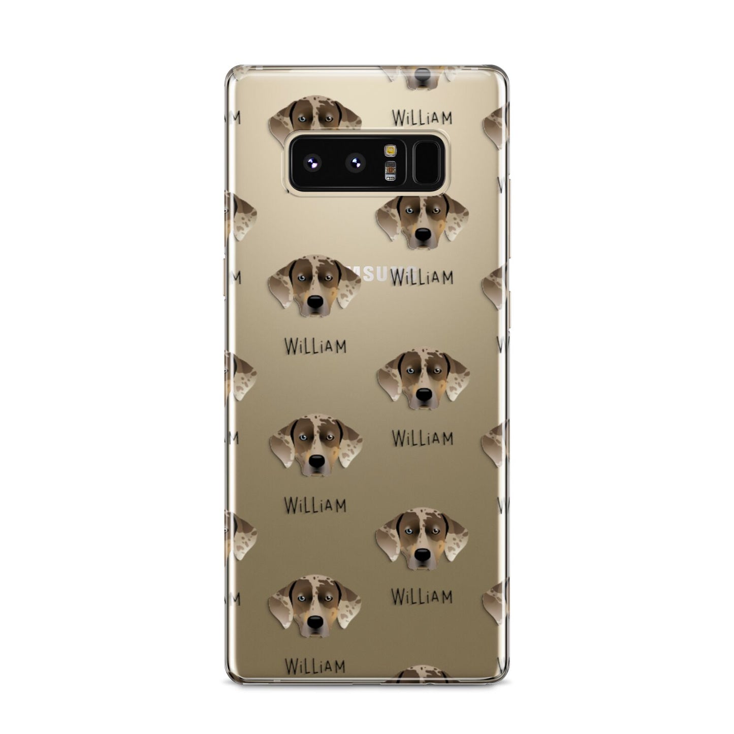 Catahoula Leopard Dog Icon with Name Samsung Galaxy S8 Case