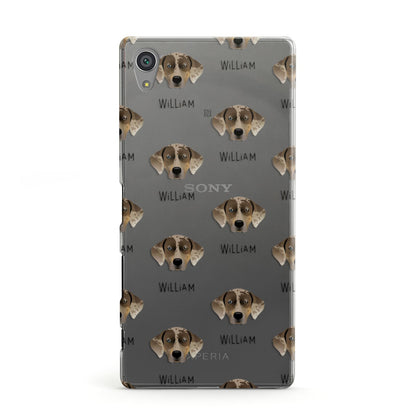 Catahoula Leopard Dog Icon with Name Sony Xperia Case