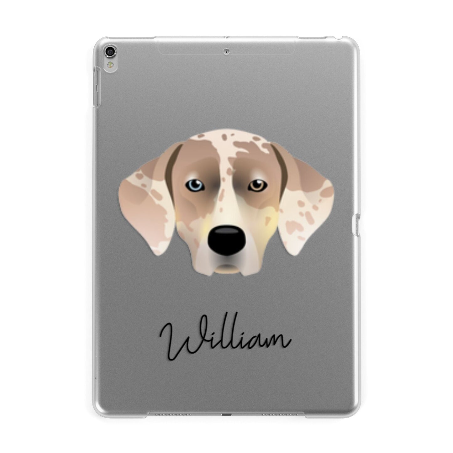 Catahoula Leopard Dog Personalised Apple iPad Silver Case