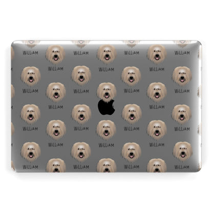 Catalan Sheepdog Icon with Name Apple MacBook Case