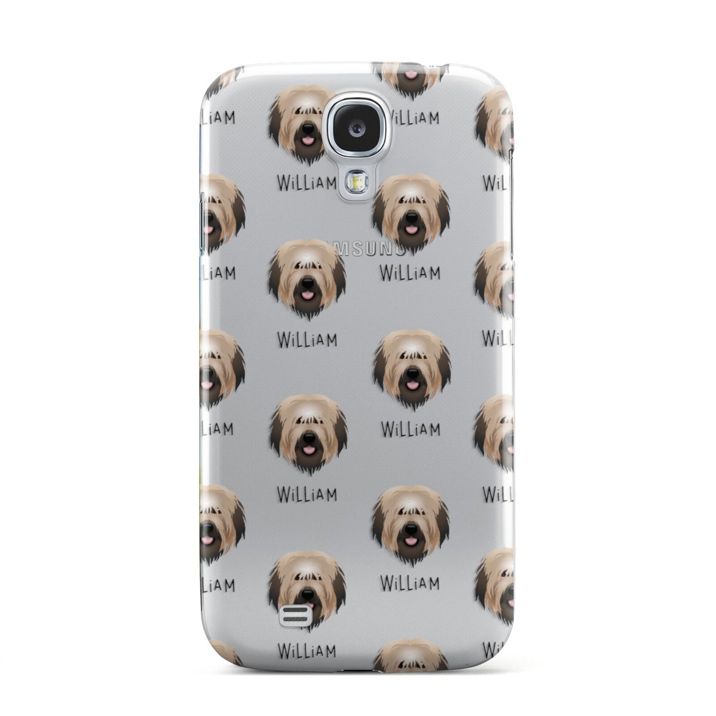 Catalan Sheepdog Icon with Name Samsung Galaxy S4 Case