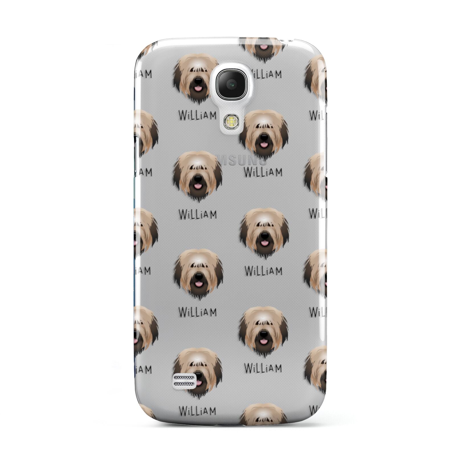 Catalan Sheepdog Icon with Name Samsung Galaxy S4 Mini Case