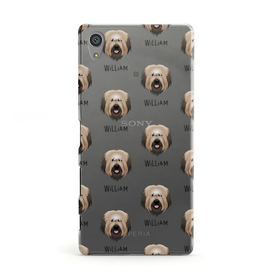 Catalan Sheepdog Icon with Name Sony Xperia Case