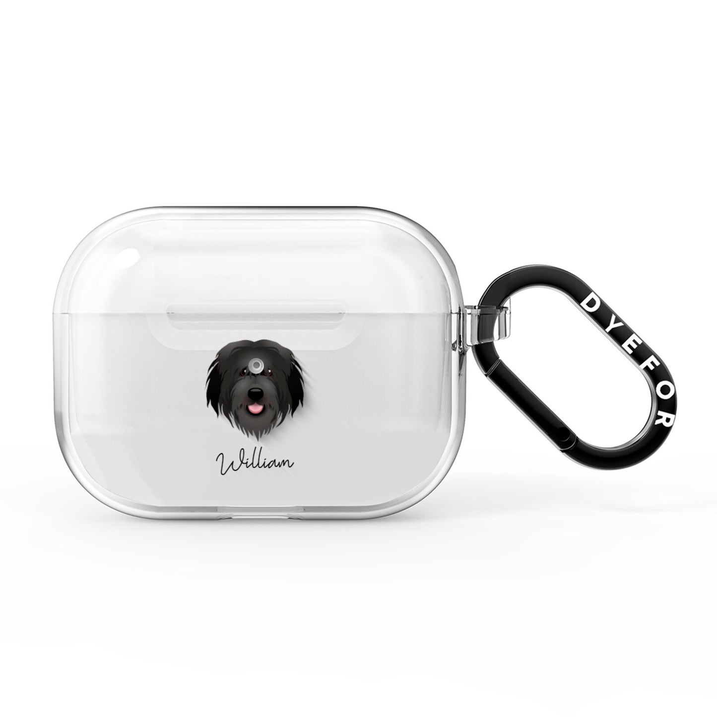 Catalan Sheepdog Personalised AirPods Pro Clear Case