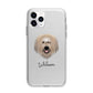 Catalan Sheepdog Personalised Apple iPhone 11 Pro Max in Silver with Bumper Case