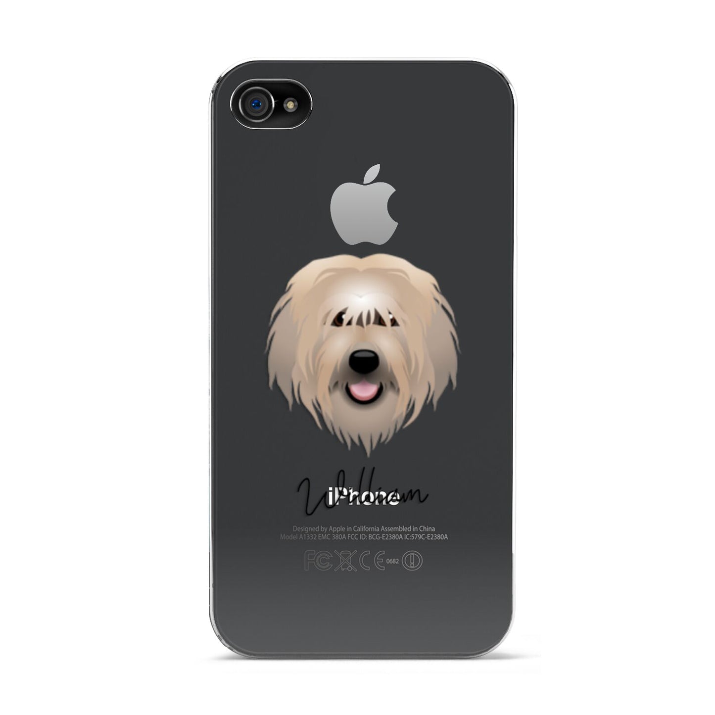 Catalan Sheepdog Personalised Apple iPhone 4s Case