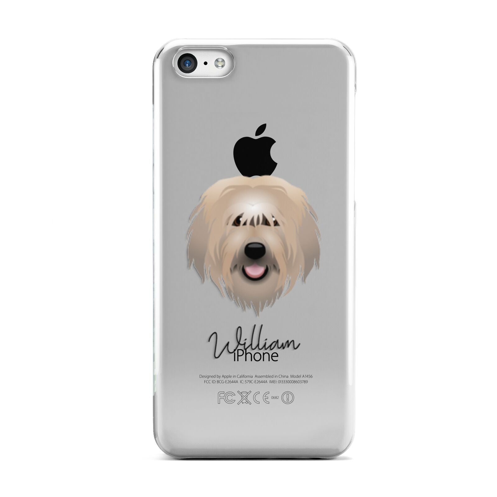 Catalan Sheepdog Personalised Apple iPhone 5c Case