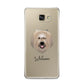 Catalan Sheepdog Personalised Samsung Galaxy A9 2016 Case on gold phone