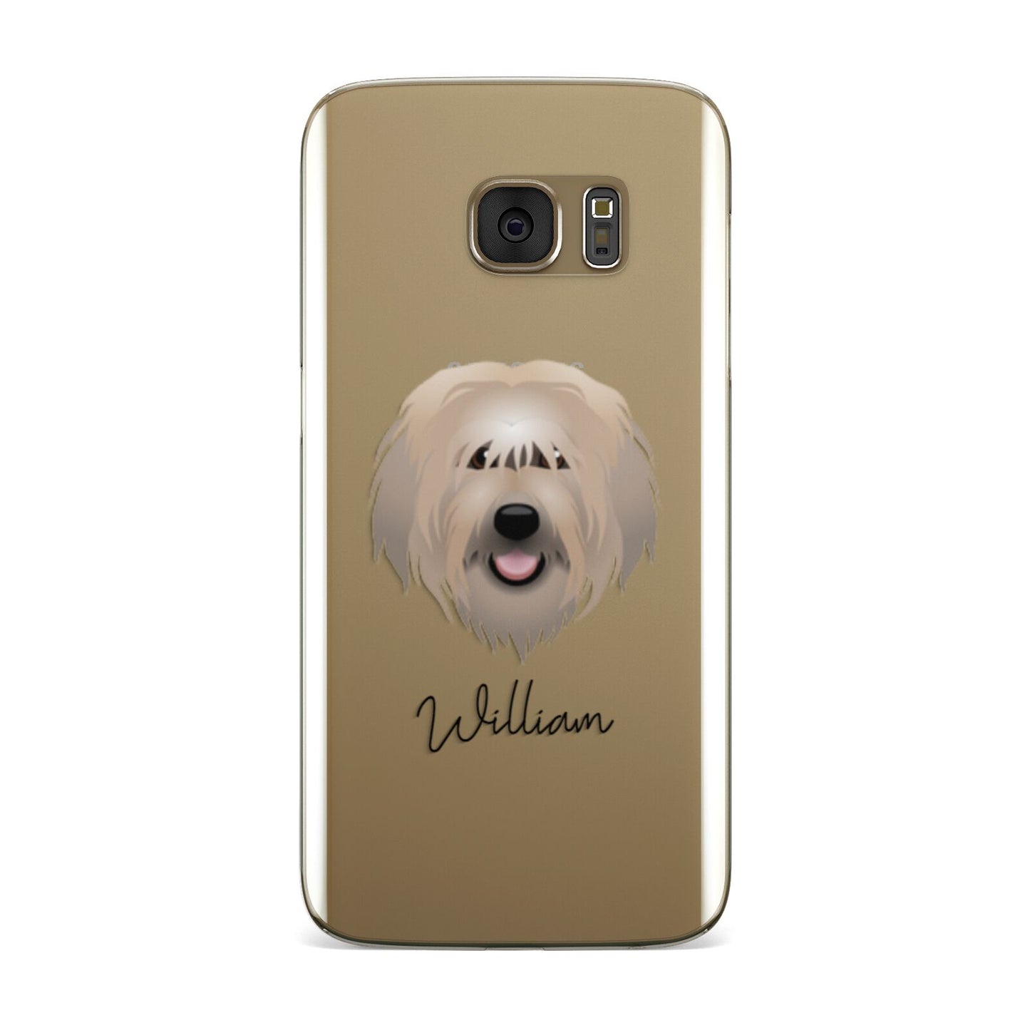 Catalan Sheepdog Personalised Samsung Galaxy Case