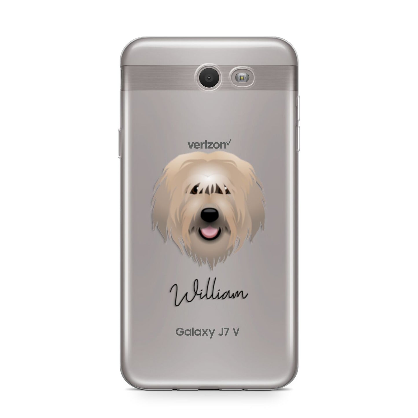 Catalan Sheepdog Personalised Samsung Galaxy J7 2017 Case