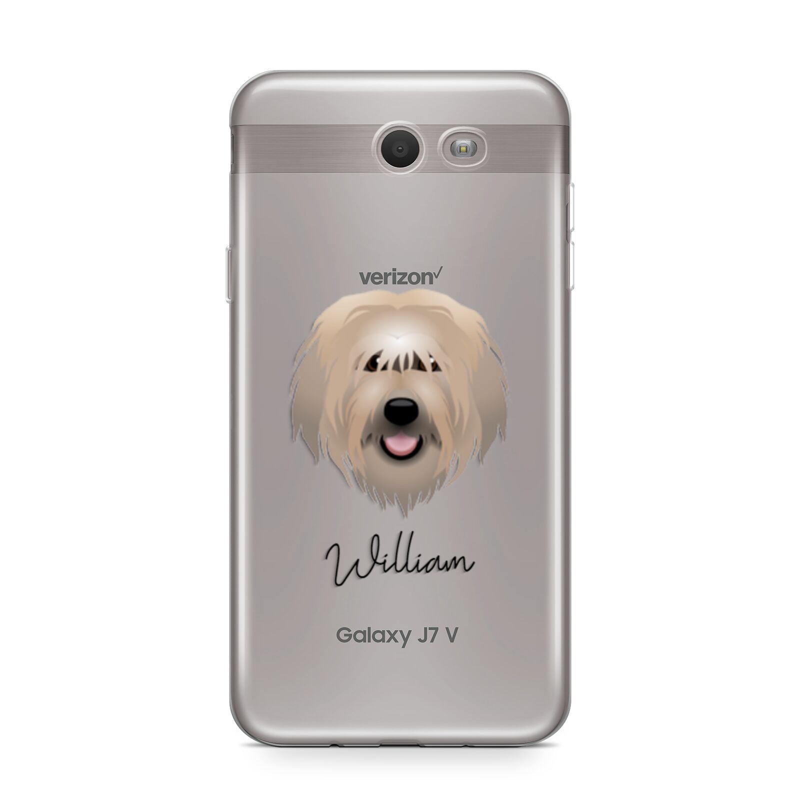 Catalan Sheepdog Personalised Samsung Galaxy J7 2017 Case