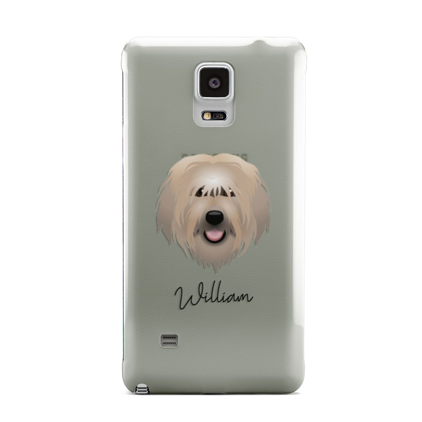 Catalan Sheepdog Personalised Samsung Galaxy Note 4 Case
