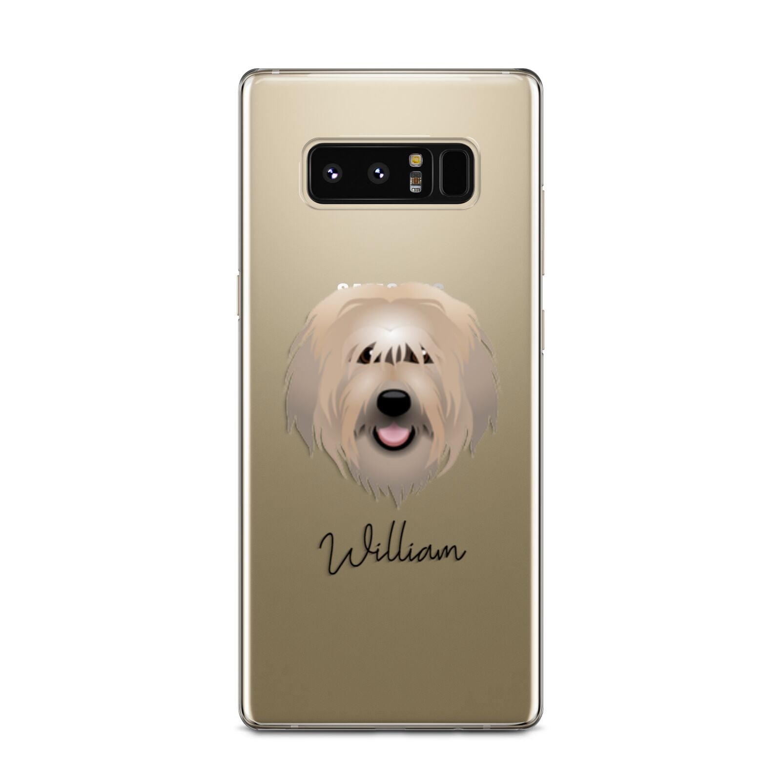 Catalan Sheepdog Personalised Samsung Galaxy Note 8 Case