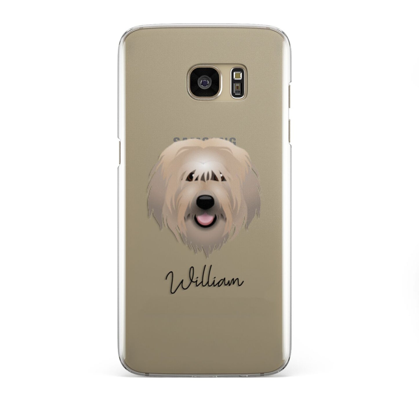 Catalan Sheepdog Personalised Samsung Galaxy S7 Edge Case