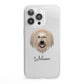 Catalan Sheepdog Personalised iPhone 13 Pro Clear Bumper Case