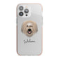 Catalan Sheepdog Personalised iPhone 13 Pro Max TPU Impact Case with Pink Edges