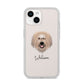 Catalan Sheepdog Personalised iPhone 14 Clear Tough Case Starlight