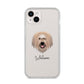 Catalan Sheepdog Personalised iPhone 14 Plus Clear Tough Case Starlight