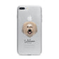 Catalan Sheepdog Personalised iPhone 7 Plus Bumper Case on Silver iPhone