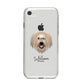 Catalan Sheepdog Personalised iPhone 8 Bumper Case on Silver iPhone