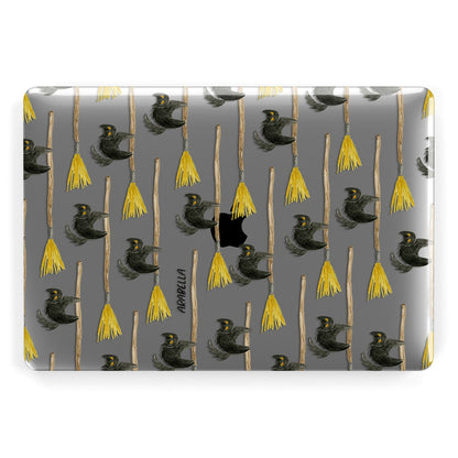 Cats on Broomsticks Halloween Apple MacBook Case