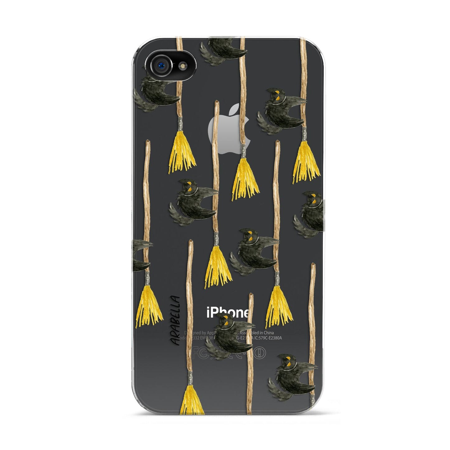 Cats on Broomsticks Halloween Apple iPhone 4s Case