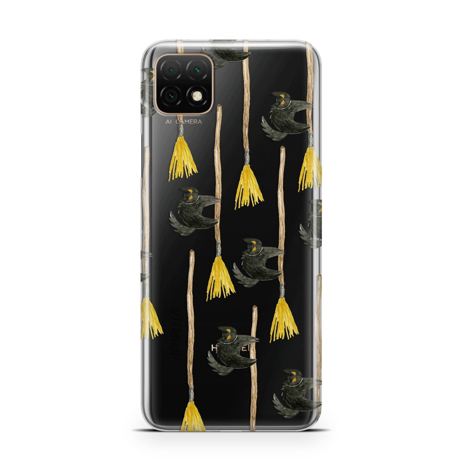 Cats on Broomsticks Halloween Huawei Enjoy 20 Phone Case