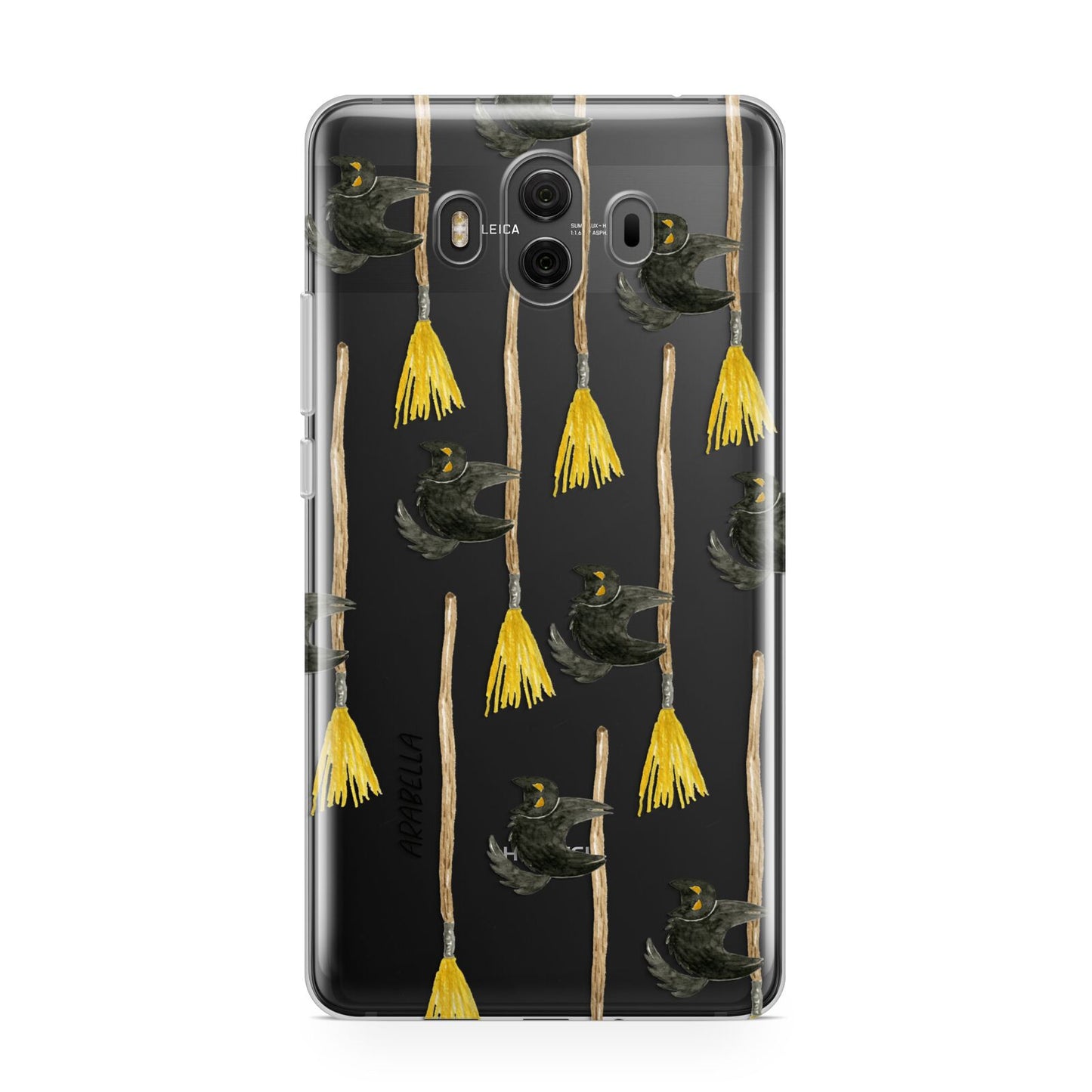 Cats on Broomsticks Halloween Huawei Mate 10 Protective Phone Case