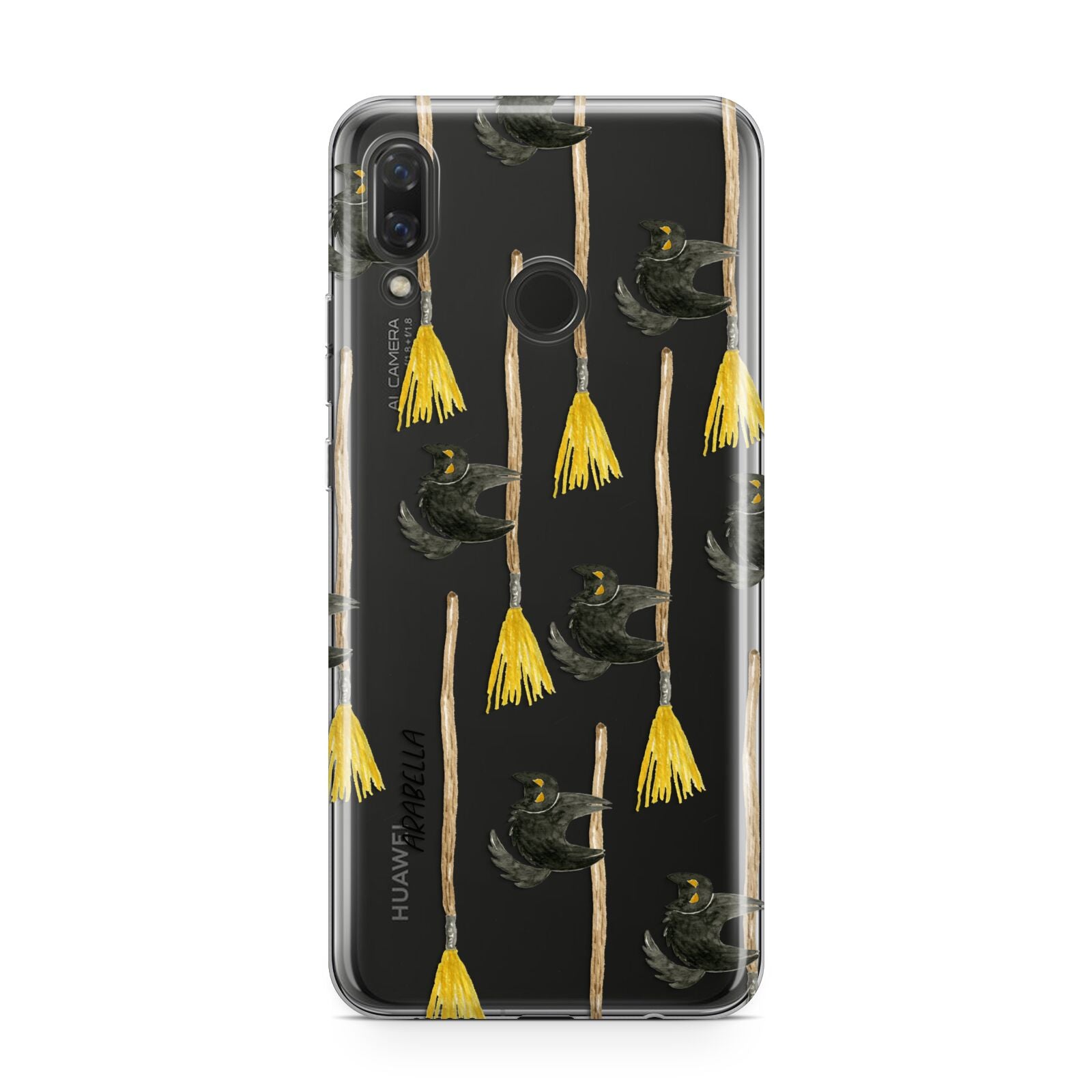 Cats on Broomsticks Halloween Huawei Nova 3 Phone Case