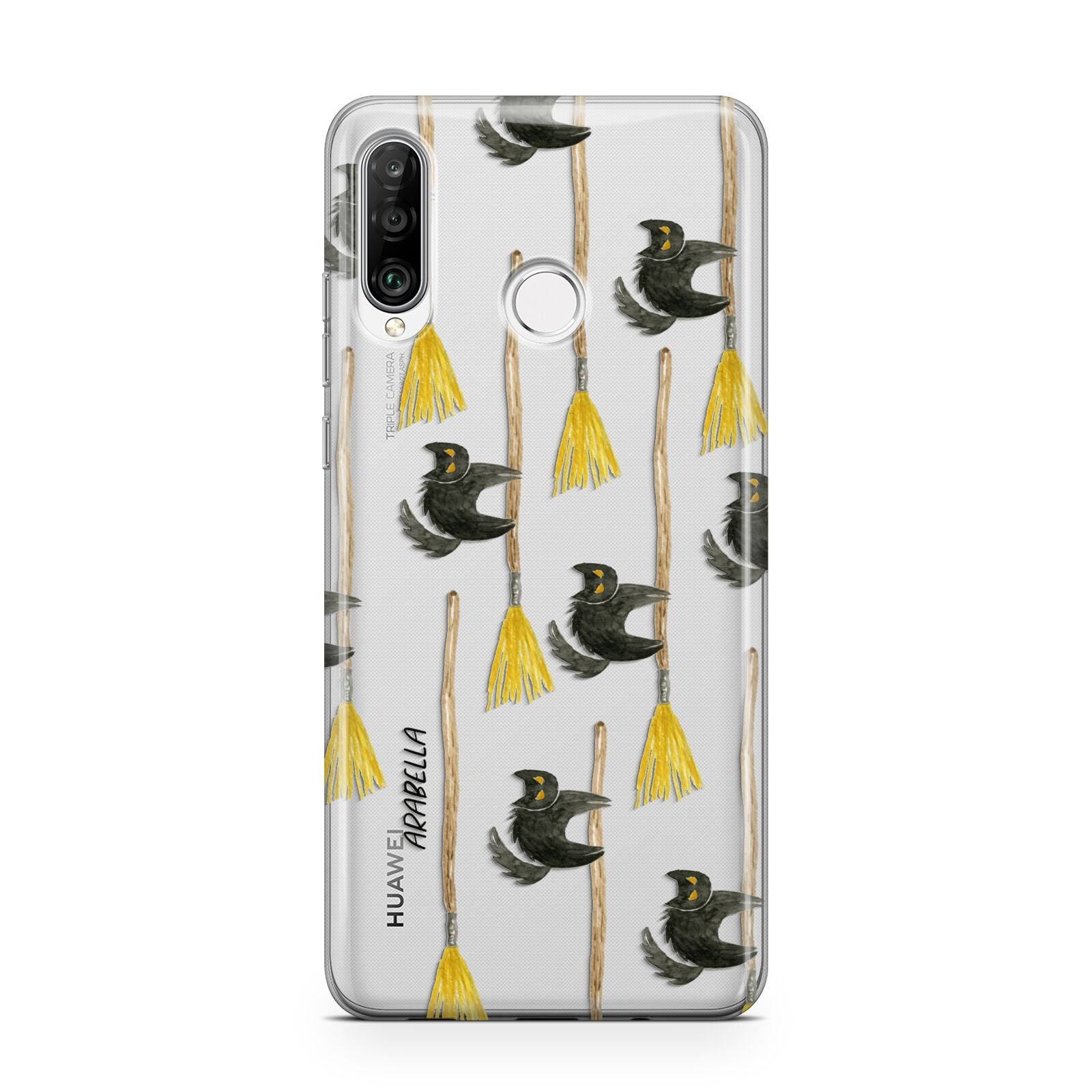 Cats on Broomsticks Halloween Huawei P30 Lite Phone Case