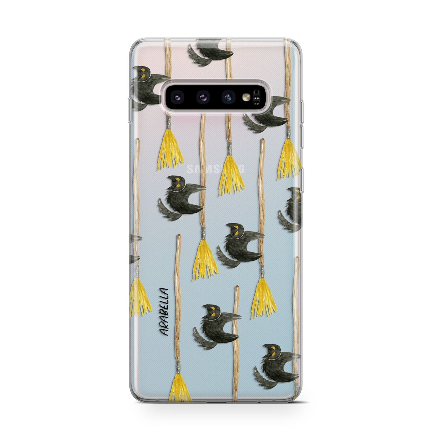 Cats on Broomsticks Halloween Protective Samsung Galaxy Case