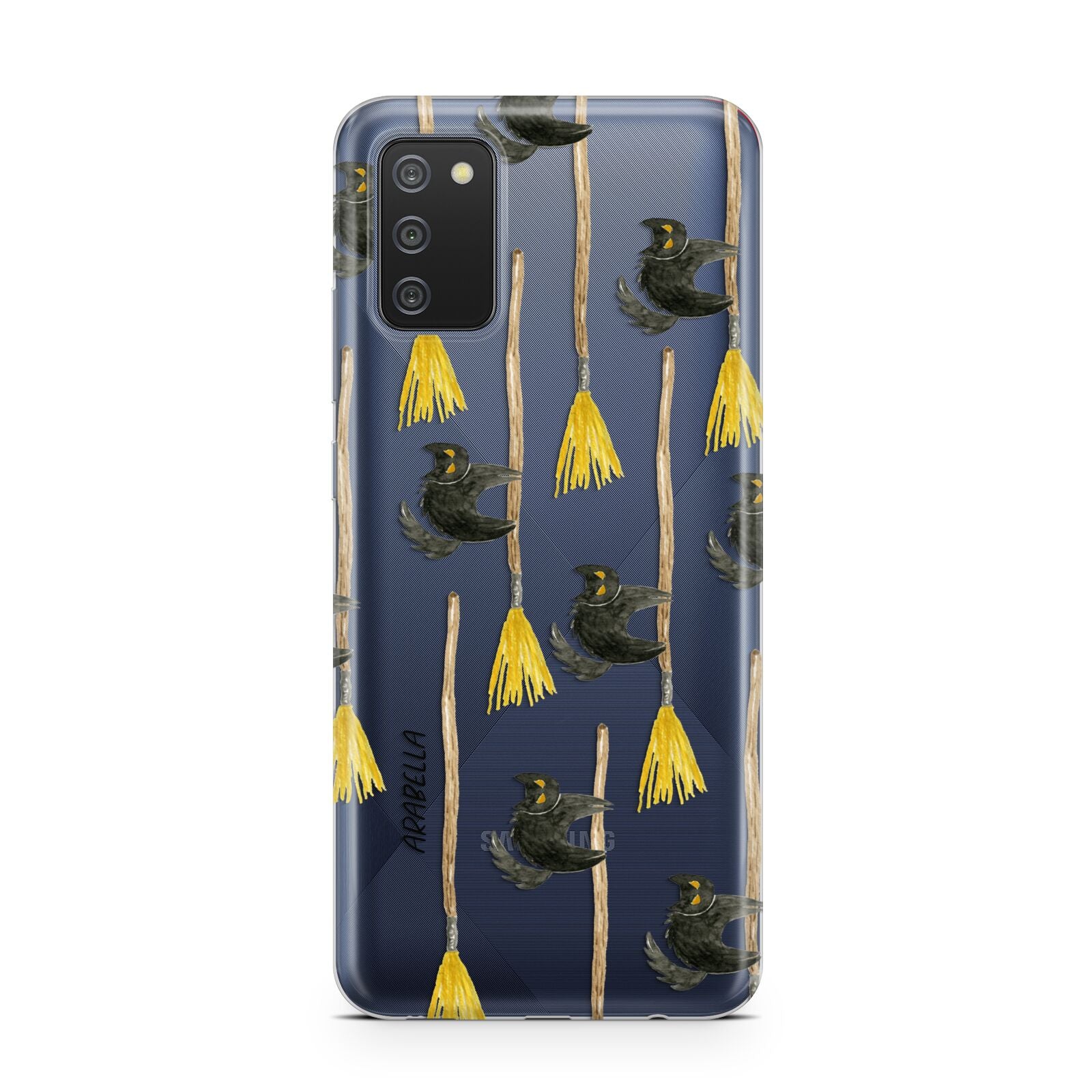 Cats on Broomsticks Halloween Samsung A02s Case