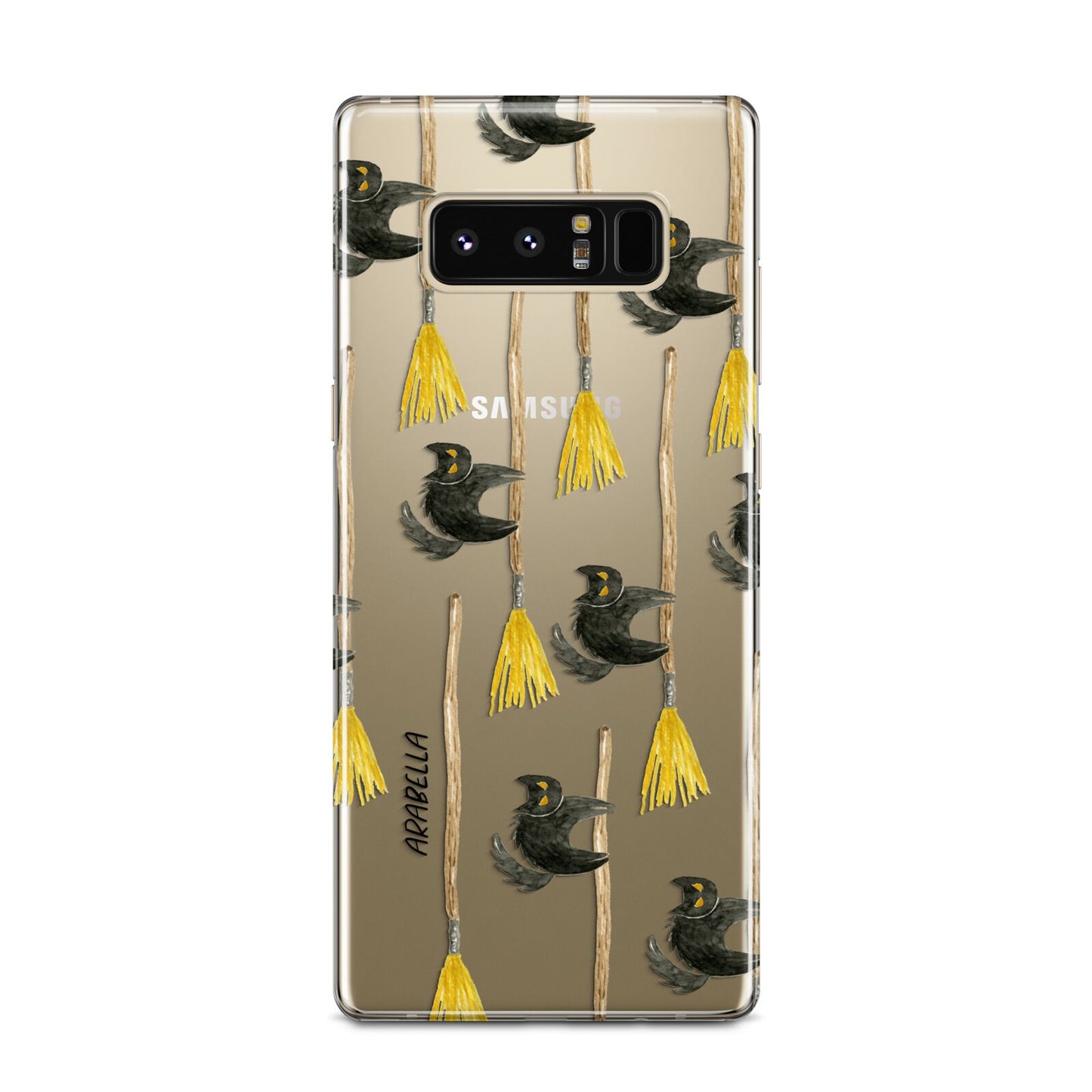 Cats on Broomsticks Halloween Samsung Galaxy Note 8 Case