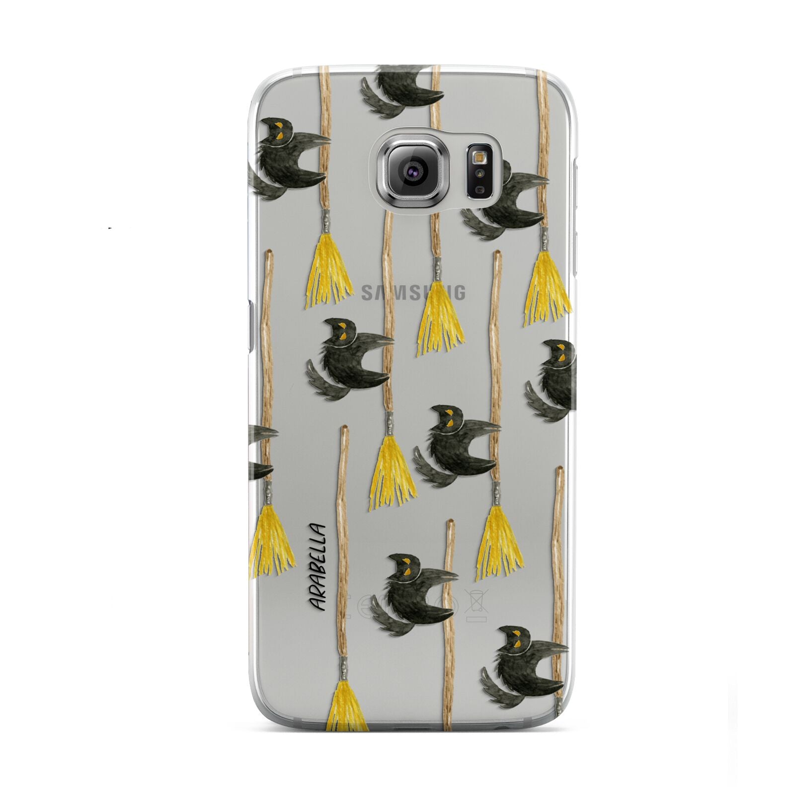 Cats on Broomsticks Halloween Samsung Galaxy S6 Case