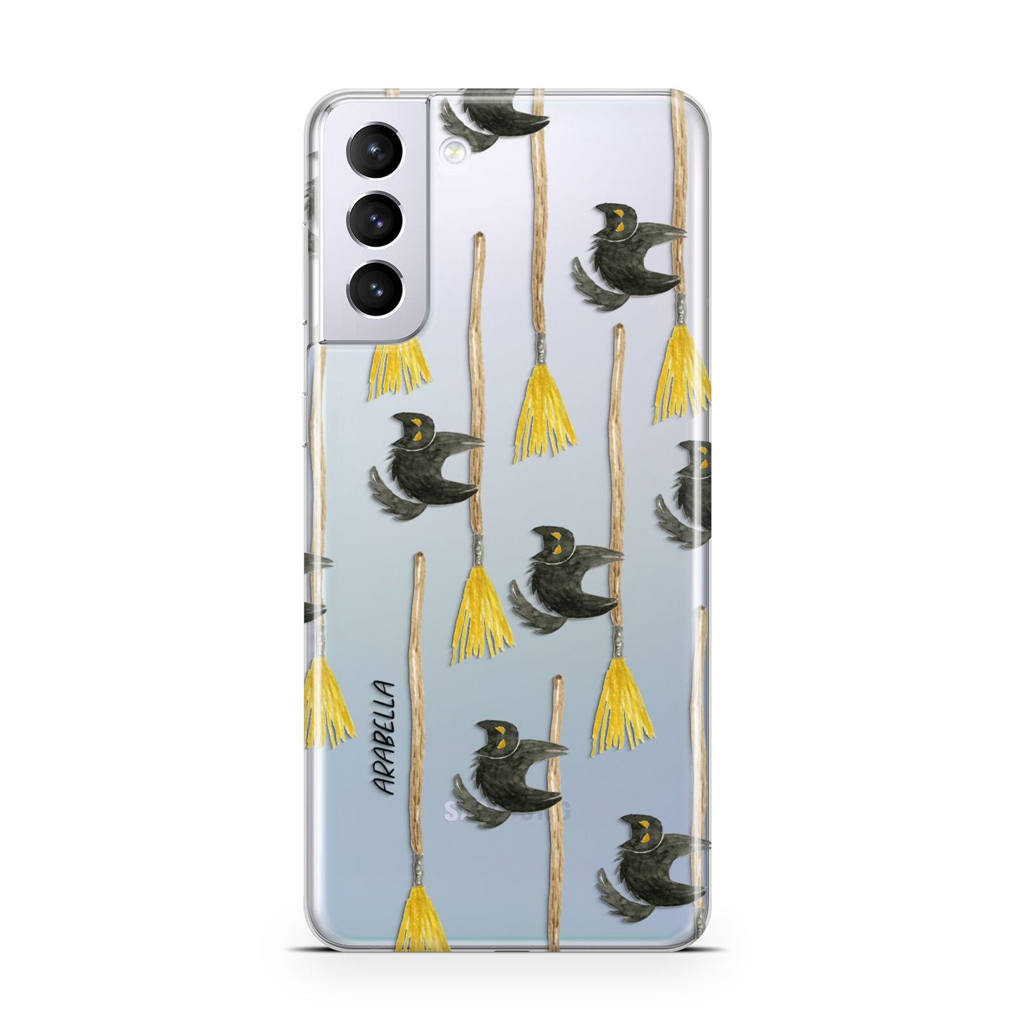 Cats on Broomsticks Halloween Samsung S21 Plus Case