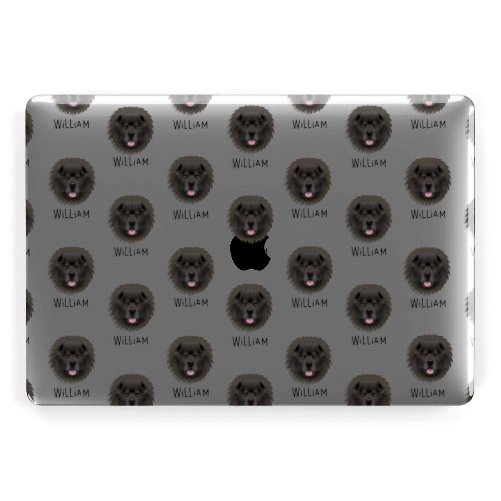 Causasian Shepherd Icon with Name Apple MacBook Case