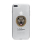 Causasian Shepherd Personalised iPhone 7 Plus Bumper Case on Silver iPhone